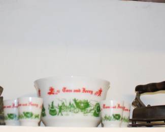 Tom Jerry Set, Money Jars, Iron