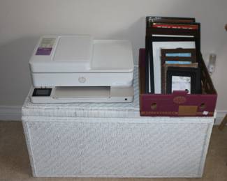 HP Printer Wicker Chest Office Supplies