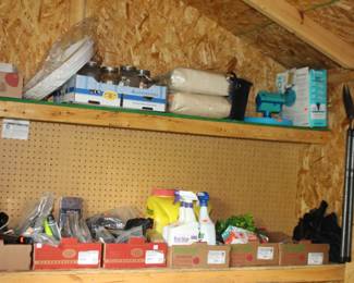 Canning Jars, Yard Supplies, Shovels, Painters Tarps, More