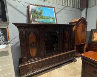 LARGE ANTIQUE SIDEBOARD