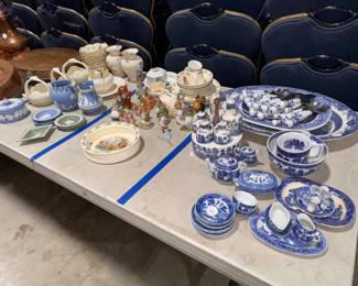 WEDGWOOD, BELLEEK, BUNNYKINS, BLUE WILLOW
