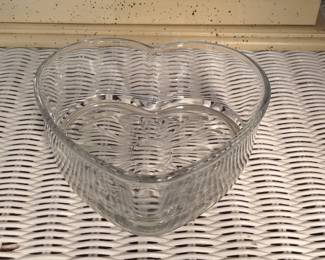 Heart-Shaped Glass Dish