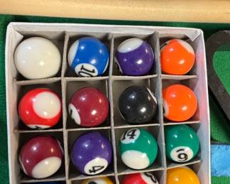 Miniature Pool Table Set