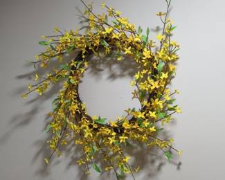 Artificial Forsythia Wreath