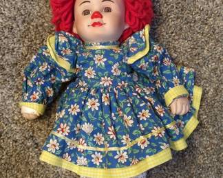 Raggedy Ann Doll with Daisy Dress