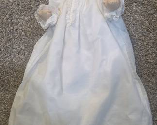Vintage Baby Doll in Christening Gown