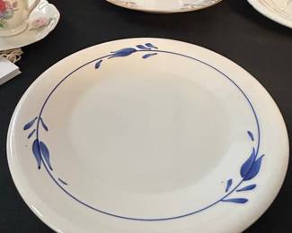 Hand Painted Floral Dinner Plate