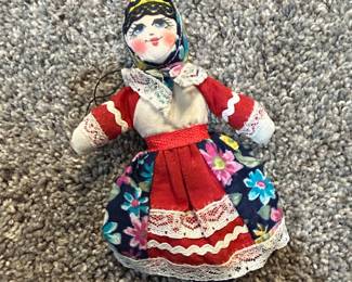 Vintage Russian Folk Art Doll