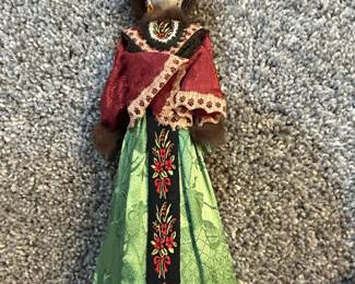 Vintage Russian Folk Costume Doll