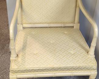 Hickory Chair Faux Bamboo Armchair