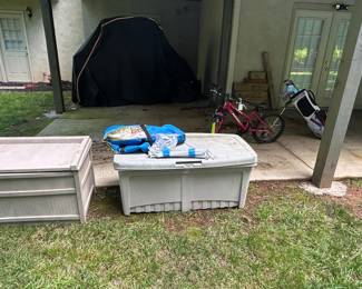 Assorted Outdoor and Household Items - Including Beach Toys, Surfboard, Bicycle, and Golf Accessories