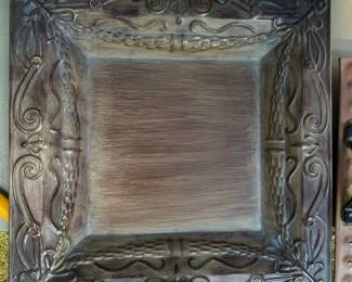 Syroco Wood Decorative Tray with Handles
