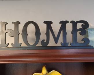 Metal "HOME" Sign
