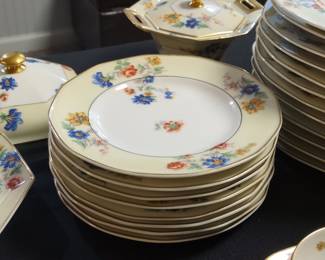 Theodore Haviland Limoges "Rose Spray" China Set