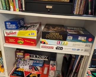 Assorted Board Games and Books