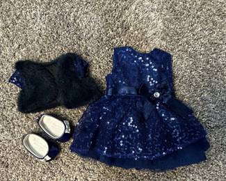 American Girl Happy Holiday Dress, Shrug, and Shoes Set