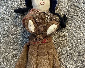 Handmade Peruvian Folk Art Cloth Doll