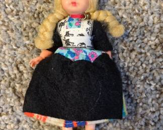 Vintage Dutch Milk Maid Souvenir Doll