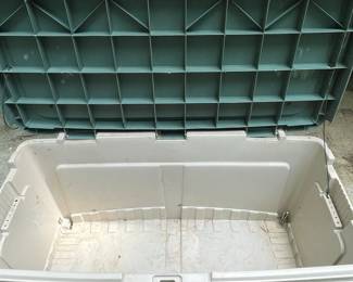 Large Plastic Storage Bin with Lid