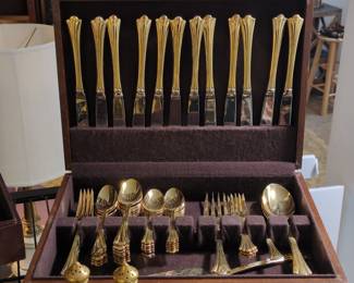 Towle Korea Gold Plated Flatware Set