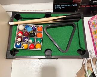 Miniature Pool Table Set