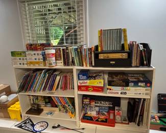 Assorted Board Games and Books