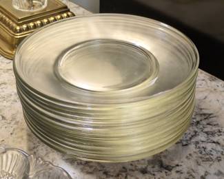 Arcoroc France Classique Clear Glass Charger Plates, Set of 12