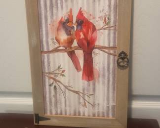 Cardinal Couple "When Angels Are Near" Framed Wall Art