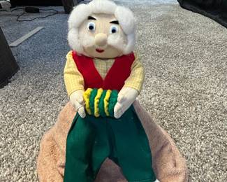 Vintage Pinocchio and Geppetto Topsy Turvy Flip Doll Set