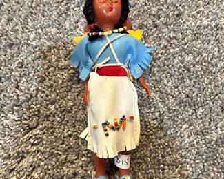 Vintage Native American "Sleepy Eyes" Doll with Papoose