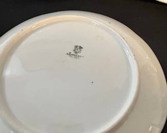 Hand-Painted Porcelain Plate with Roses
