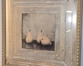 Still Life Pears Framed Print by Cristin Atria