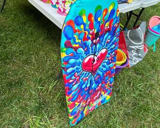 Drew Brophy Art "Happy Hearts" Bodyboard