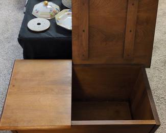 Vintage Wooden Dough Box Table