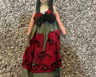 Vintage Mexican Folk Art Cloth Doll