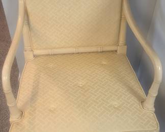 Vintage Bamboo-Style Armchair