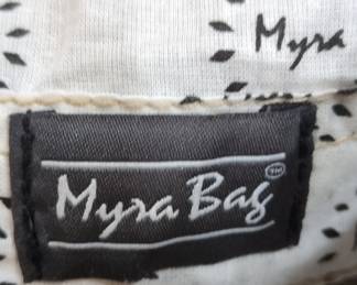 Myra Bag Albino Floral Canvas & Cowhide Shoulder Bag