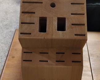 Tools of the Trade Wooden Knife Block