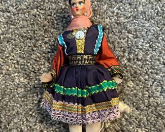 Vintage Folk Costume Doll - Likely Greek
