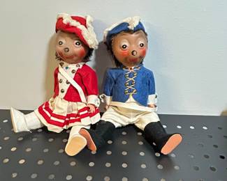 Steiff "Soldier" and "Officer" Mohair Teddy Bears