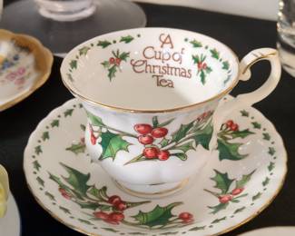 Waldman House Press "A Cup of Christmas Tea" Teacup and Saucer