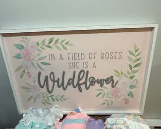 In a Field of Roses, She is a Wildflower Framed Wall Art
