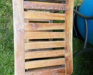 Solid Teak Shower Bench with Shelf