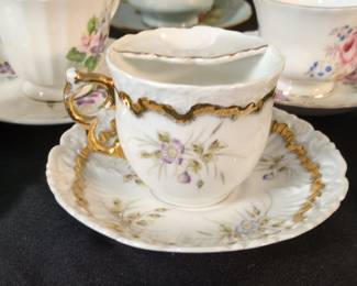 Mustache Cup and Saucer