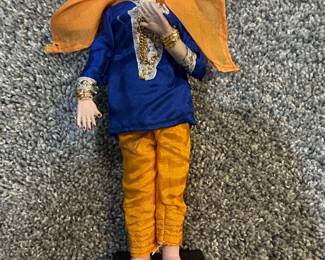 Vintage Pakistani Costume Souvenir Doll