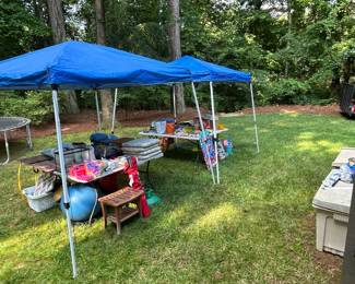 Assorted Outdoor and Household Items - Including Beach Toys, Surfboard, Bicycle, and Golf Accessories