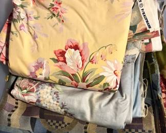 Bin of Miscellaneous Fabric