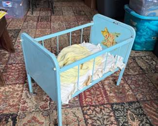 vintage 1950s AMSCO Doll-E-Crib