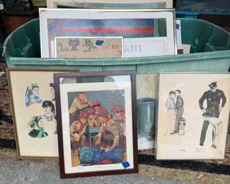 Vintage Framed Art Lot