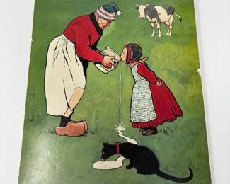 Tom Browne Folk Print on Foamboard